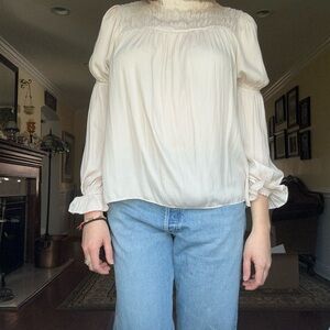Elegant Cream Women's Top